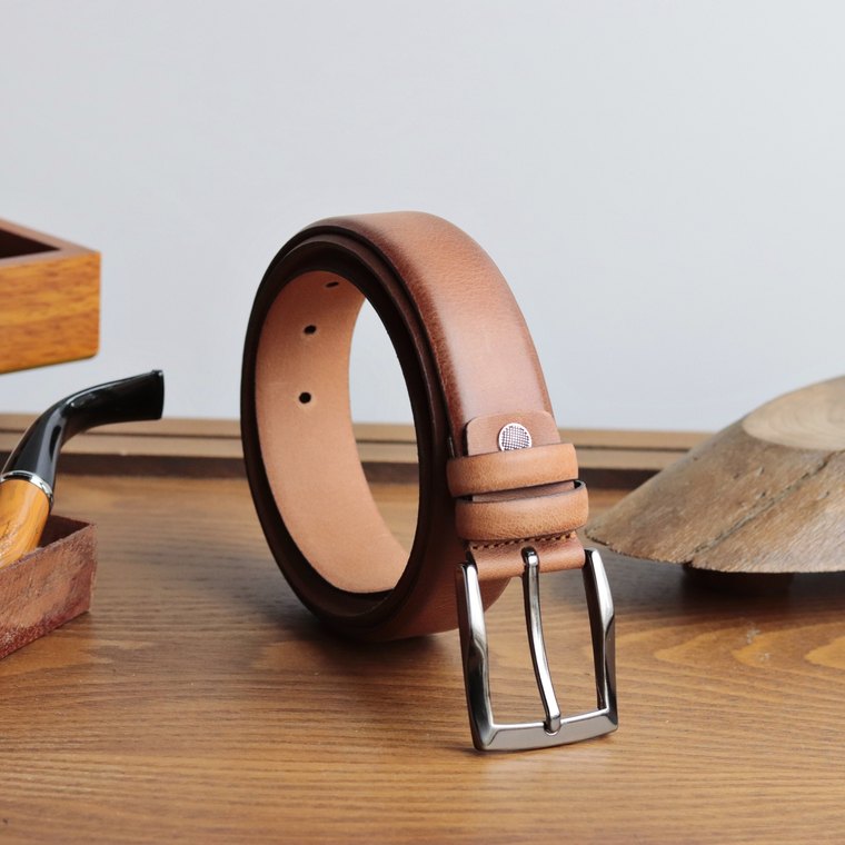 KMR018 Slim Raw-Edge Belt