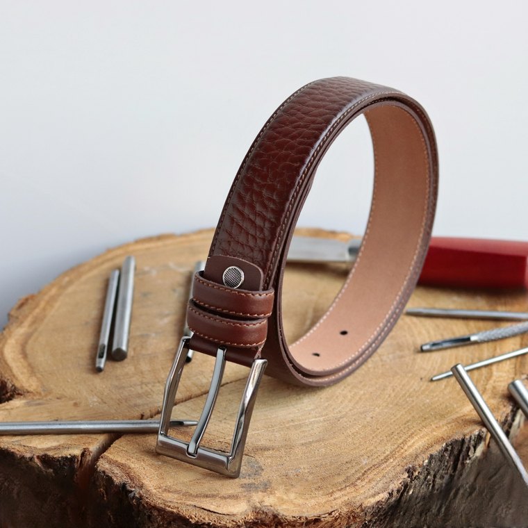 KMR020 Pebbled Leather Belt