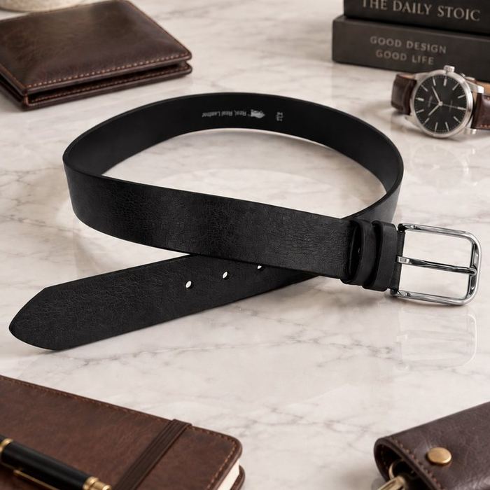 KMR050 Smooth Grain Leather Belt